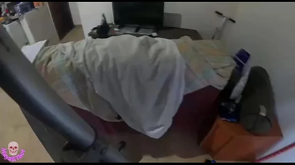 NAUGHTY WIFE receiving the TECHNICIAN without panties and bra