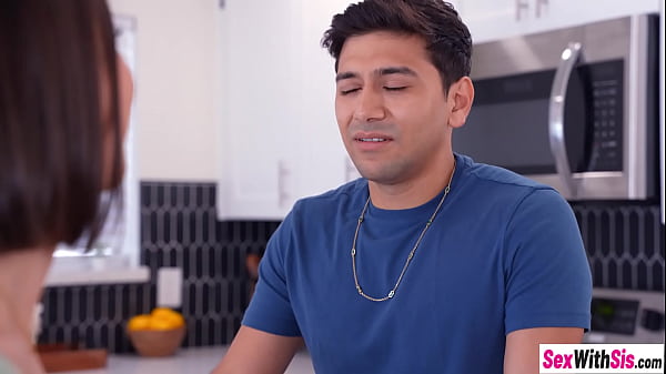 Big naturals stepsister Hailey Rose fucked by stepbro after teen gave him a blowjob