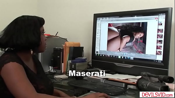 Big tits ebony sucking and tit fucking a white guy